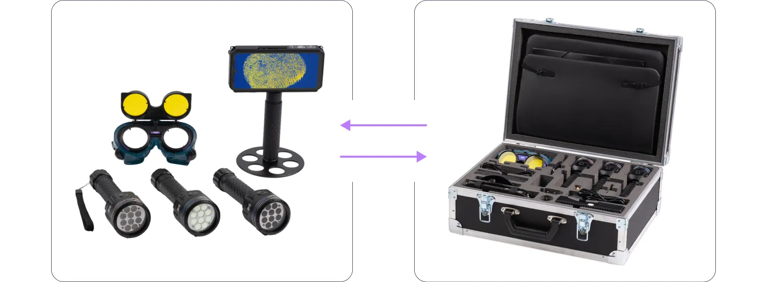 The contents of the Regula 3116M kit